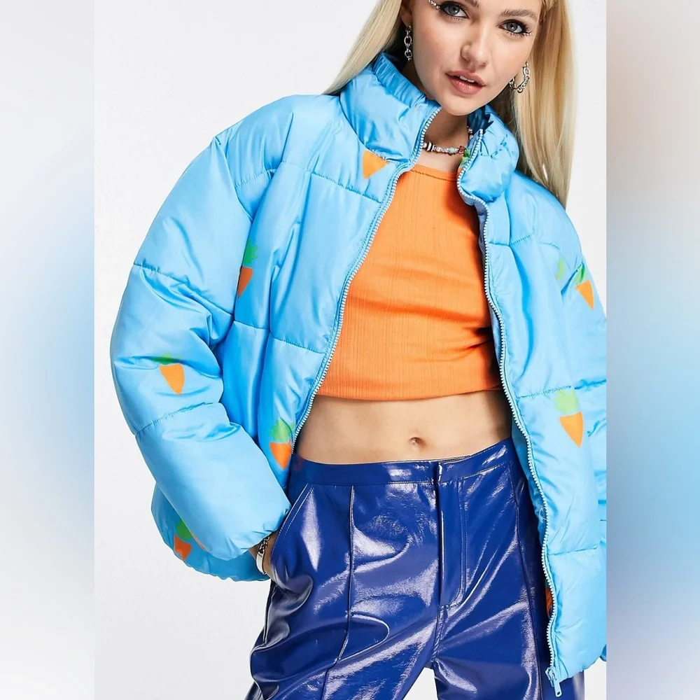 Native Youth Oversized Funnel Neck Puffer Jacket - Picture 13 of 13